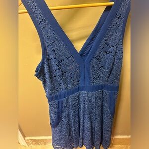 Free People Blue Lace Dress